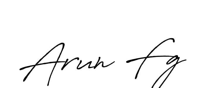 Also we have Arun Fg name is the best signature style. Create professional handwritten signature collection using Antro_Vectra_Bolder autograph style. Arun Fg signature style 7 images and pictures png