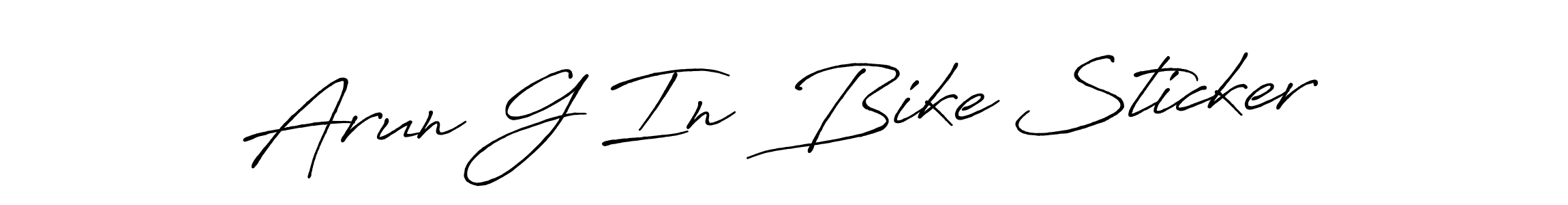 This is the best signature style for the Arun G In  Bike Sticker name. Also you like these signature font (Antro_Vectra_Bolder). Mix name signature. Arun G In  Bike Sticker signature style 7 images and pictures png