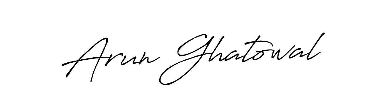 This is the best signature style for the Arun Ghatowal name. Also you like these signature font (Antro_Vectra_Bolder). Mix name signature. Arun Ghatowal signature style 7 images and pictures png