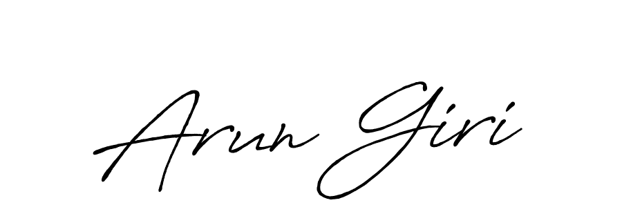 Design your own signature with our free online signature maker. With this signature software, you can create a handwritten (Antro_Vectra_Bolder) signature for name Arun Giri. Arun Giri signature style 7 images and pictures png