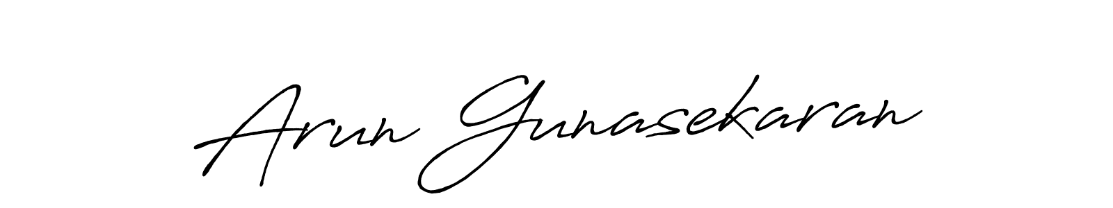 It looks lik you need a new signature style for name Arun Gunasekaran. Design unique handwritten (Antro_Vectra_Bolder) signature with our free signature maker in just a few clicks. Arun Gunasekaran signature style 7 images and pictures png