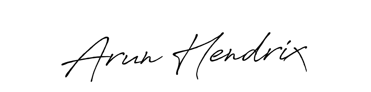 Create a beautiful signature design for name Arun Hendrix. With this signature (Antro_Vectra_Bolder) fonts, you can make a handwritten signature for free. Arun Hendrix signature style 7 images and pictures png