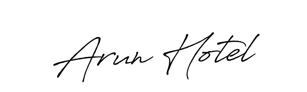 if you are searching for the best signature style for your name Arun Hotel. so please give up your signature search. here we have designed multiple signature styles  using Antro_Vectra_Bolder. Arun Hotel signature style 7 images and pictures png