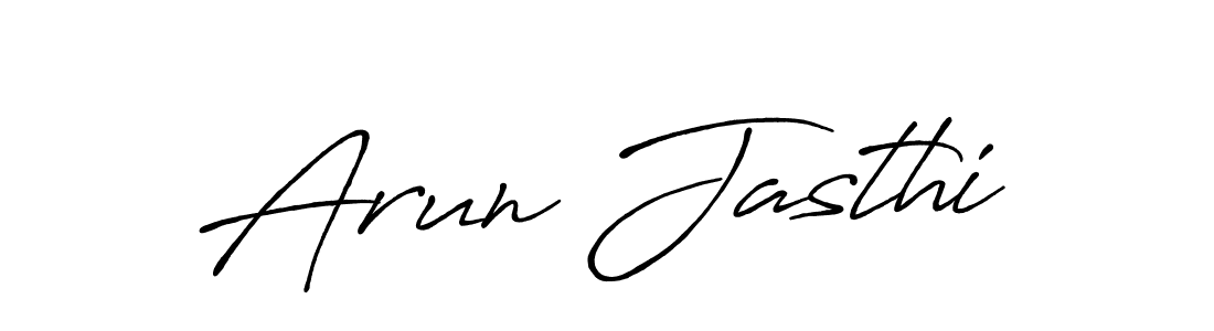Also we have Arun Jasthi name is the best signature style. Create professional handwritten signature collection using Antro_Vectra_Bolder autograph style. Arun Jasthi signature style 7 images and pictures png