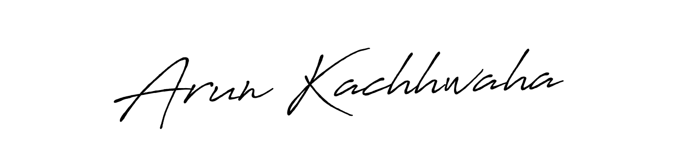 Antro_Vectra_Bolder is a professional signature style that is perfect for those who want to add a touch of class to their signature. It is also a great choice for those who want to make their signature more unique. Get Arun Kachhwaha name to fancy signature for free. Arun Kachhwaha signature style 7 images and pictures png