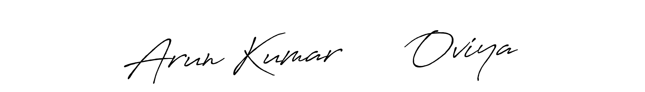 Here are the top 10 professional signature styles for the name Arun Kumar      Oviya. These are the best autograph styles you can use for your name. Arun Kumar      Oviya signature style 7 images and pictures png