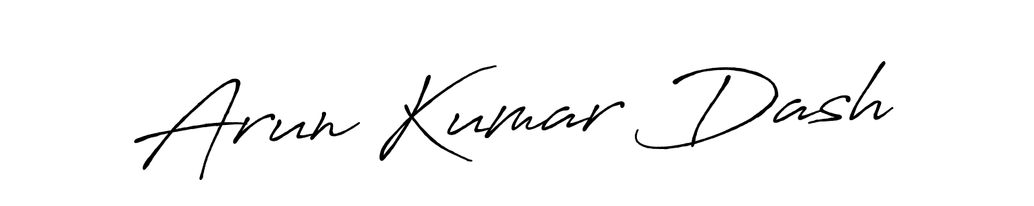 Also we have Arun Kumar Dash name is the best signature style. Create professional handwritten signature collection using Antro_Vectra_Bolder autograph style. Arun Kumar Dash signature style 7 images and pictures png