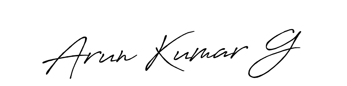 Also You can easily find your signature by using the search form. We will create Arun Kumar G name handwritten signature images for you free of cost using Antro_Vectra_Bolder sign style. Arun Kumar G signature style 7 images and pictures png