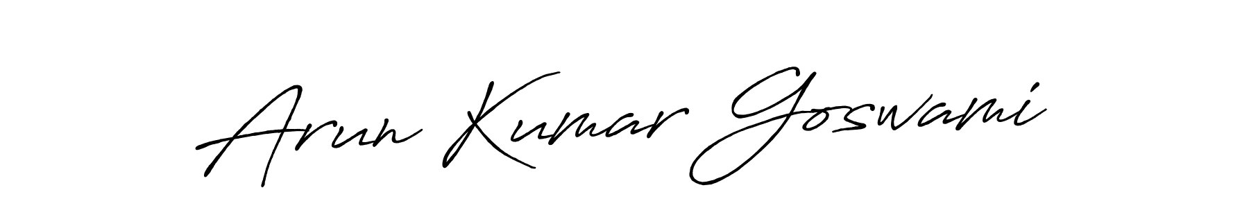 It looks lik you need a new signature style for name Arun Kumar Goswami. Design unique handwritten (Antro_Vectra_Bolder) signature with our free signature maker in just a few clicks. Arun Kumar Goswami signature style 7 images and pictures png