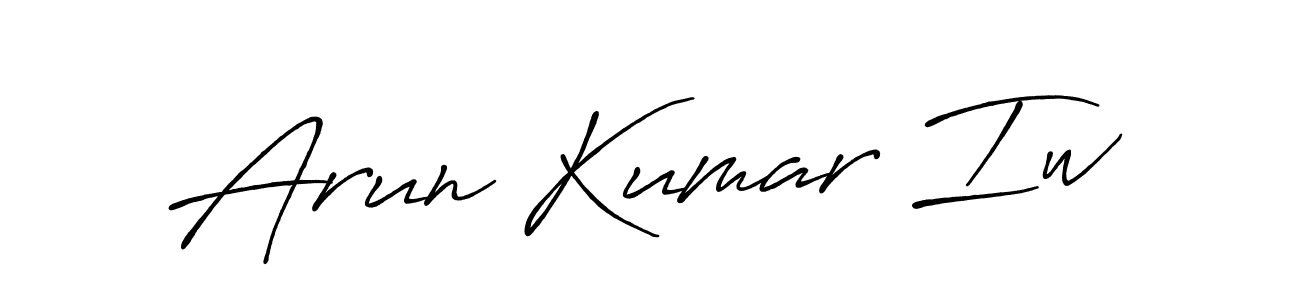 The best way (Antro_Vectra_Bolder) to make a short signature is to pick only two or three words in your name. The name Arun Kumar Iw include a total of six letters. For converting this name. Arun Kumar Iw signature style 7 images and pictures png