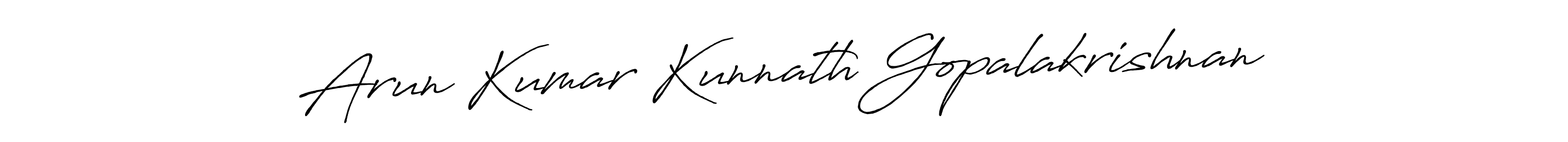 How to make Arun Kumar Kunnath Gopalakrishnan signature? Antro_Vectra_Bolder is a professional autograph style. Create handwritten signature for Arun Kumar Kunnath Gopalakrishnan name. Arun Kumar Kunnath Gopalakrishnan signature style 7 images and pictures png