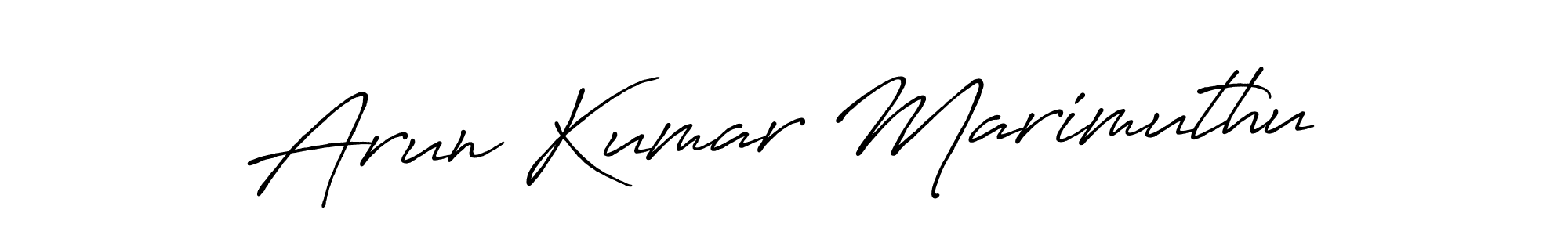 Arun Kumar Marimuthu stylish signature style. Best Handwritten Sign (Antro_Vectra_Bolder) for my name. Handwritten Signature Collection Ideas for my name Arun Kumar Marimuthu. Arun Kumar Marimuthu signature style 7 images and pictures png