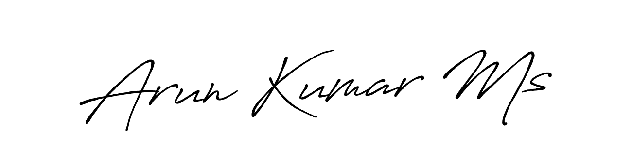 How to Draw Arun Kumar Ms signature style? Antro_Vectra_Bolder is a latest design signature styles for name Arun Kumar Ms. Arun Kumar Ms signature style 7 images and pictures png