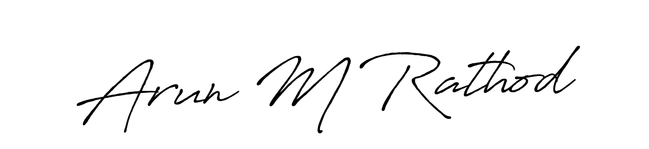 Also You can easily find your signature by using the search form. We will create Arun M Rathod name handwritten signature images for you free of cost using Antro_Vectra_Bolder sign style. Arun M Rathod signature style 7 images and pictures png