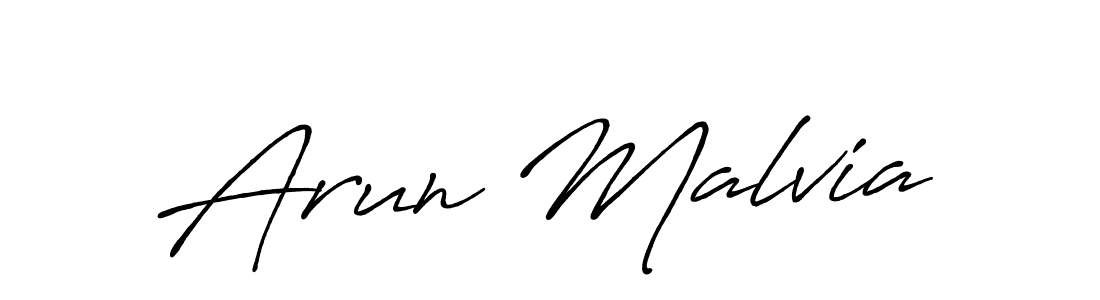 Also we have Arun Malvia name is the best signature style. Create professional handwritten signature collection using Antro_Vectra_Bolder autograph style. Arun Malvia signature style 7 images and pictures png