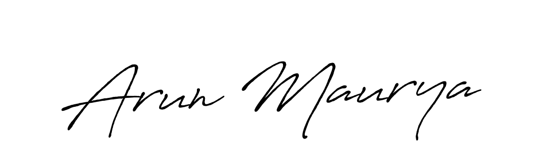 Make a beautiful signature design for name Arun Maurya. Use this online signature maker to create a handwritten signature for free. Arun Maurya signature style 7 images and pictures png