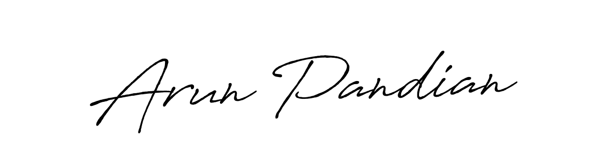 Create a beautiful signature design for name Arun Pandian. With this signature (Antro_Vectra_Bolder) fonts, you can make a handwritten signature for free. Arun Pandian signature style 7 images and pictures png