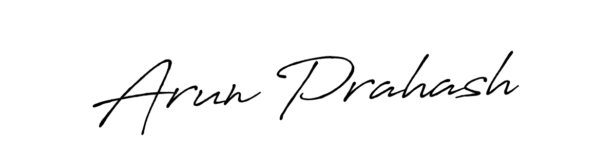 How to make Arun Prahash name signature. Use Antro_Vectra_Bolder style for creating short signs online. This is the latest handwritten sign. Arun Prahash signature style 7 images and pictures png