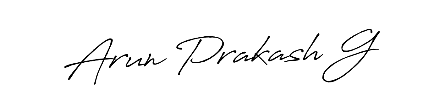 Make a short Arun Prakash G signature style. Manage your documents anywhere anytime using Antro_Vectra_Bolder. Create and add eSignatures, submit forms, share and send files easily. Arun Prakash G signature style 7 images and pictures png