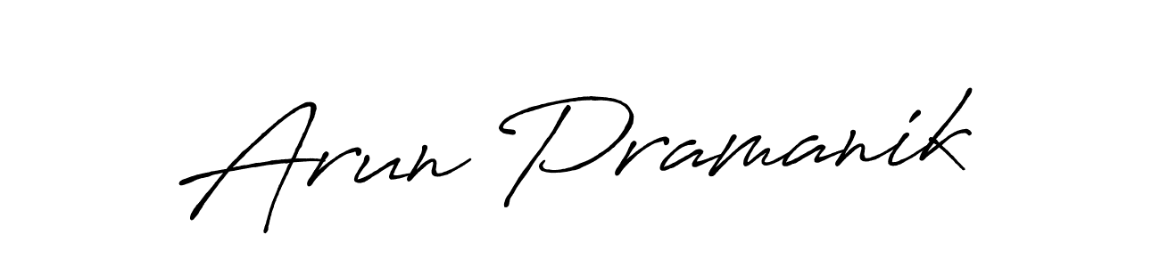 Arun Pramanik stylish signature style. Best Handwritten Sign (Antro_Vectra_Bolder) for my name. Handwritten Signature Collection Ideas for my name Arun Pramanik. Arun Pramanik signature style 7 images and pictures png