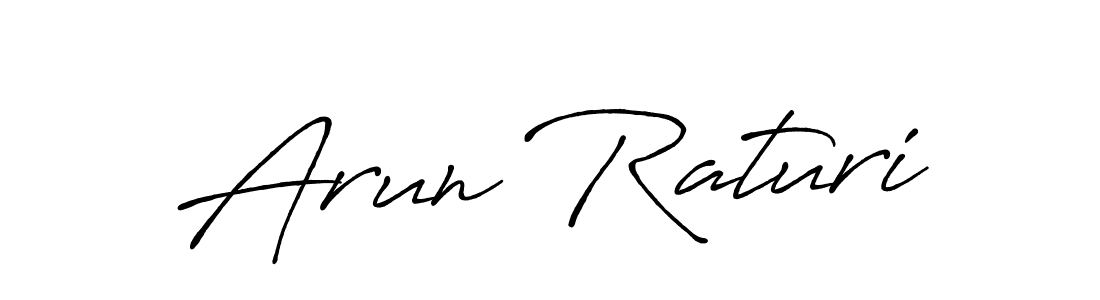 Arun Raturi stylish signature style. Best Handwritten Sign (Antro_Vectra_Bolder) for my name. Handwritten Signature Collection Ideas for my name Arun Raturi. Arun Raturi signature style 7 images and pictures png