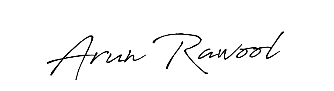 Make a beautiful signature design for name Arun Rawool. With this signature (Antro_Vectra_Bolder) style, you can create a handwritten signature for free. Arun Rawool signature style 7 images and pictures png