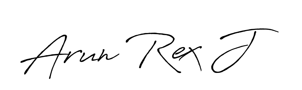 Make a beautiful signature design for name Arun Rex J. With this signature (Antro_Vectra_Bolder) style, you can create a handwritten signature for free. Arun Rex J signature style 7 images and pictures png