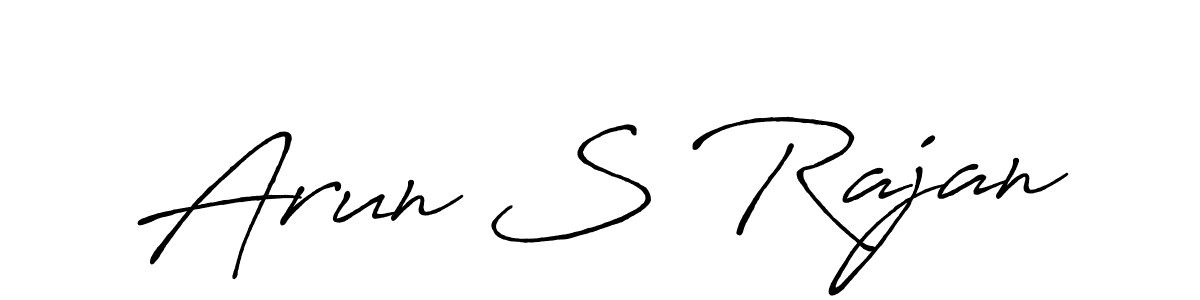 Also You can easily find your signature by using the search form. We will create Arun S Rajan name handwritten signature images for you free of cost using Antro_Vectra_Bolder sign style. Arun S Rajan signature style 7 images and pictures png