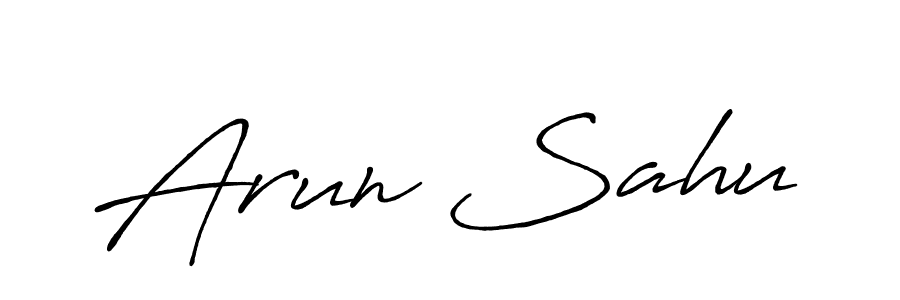 if you are searching for the best signature style for your name Arun Sahu. so please give up your signature search. here we have designed multiple signature styles  using Antro_Vectra_Bolder. Arun Sahu signature style 7 images and pictures png