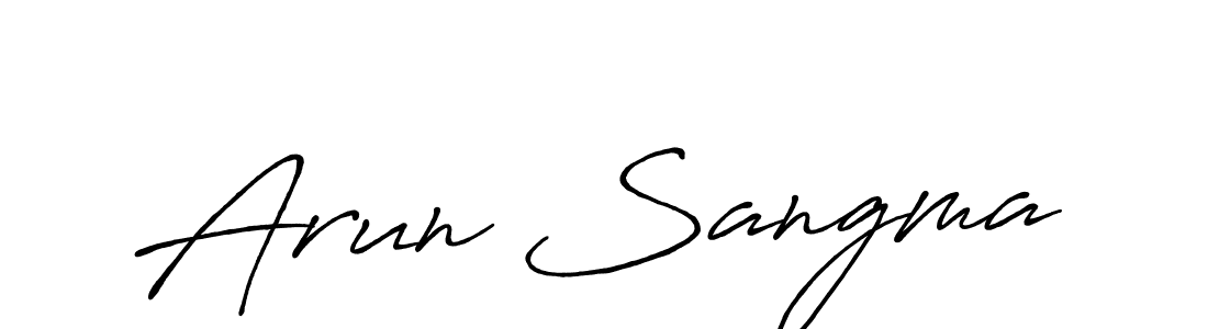 The best way (Antro_Vectra_Bolder) to make a short signature is to pick only two or three words in your name. The name Arun Sangma include a total of six letters. For converting this name. Arun Sangma signature style 7 images and pictures png