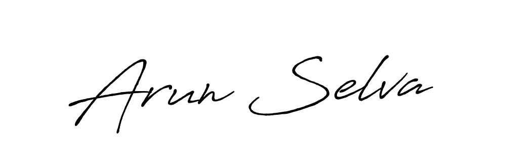 How to make Arun Selva signature? Antro_Vectra_Bolder is a professional autograph style. Create handwritten signature for Arun Selva name. Arun Selva signature style 7 images and pictures png