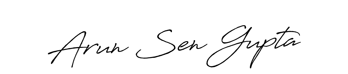 if you are searching for the best signature style for your name Arun Sen Gupta. so please give up your signature search. here we have designed multiple signature styles  using Antro_Vectra_Bolder. Arun Sen Gupta signature style 7 images and pictures png