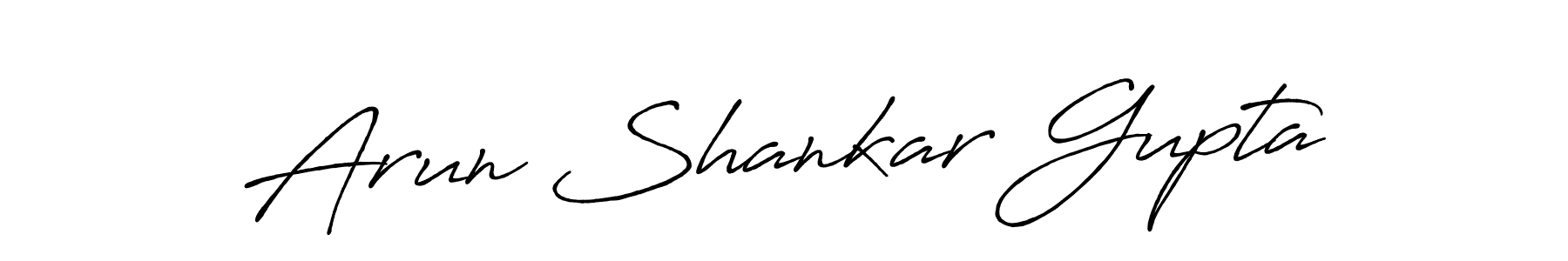 Make a short Arun Shankar Gupta signature style. Manage your documents anywhere anytime using Antro_Vectra_Bolder. Create and add eSignatures, submit forms, share and send files easily. Arun Shankar Gupta signature style 7 images and pictures png