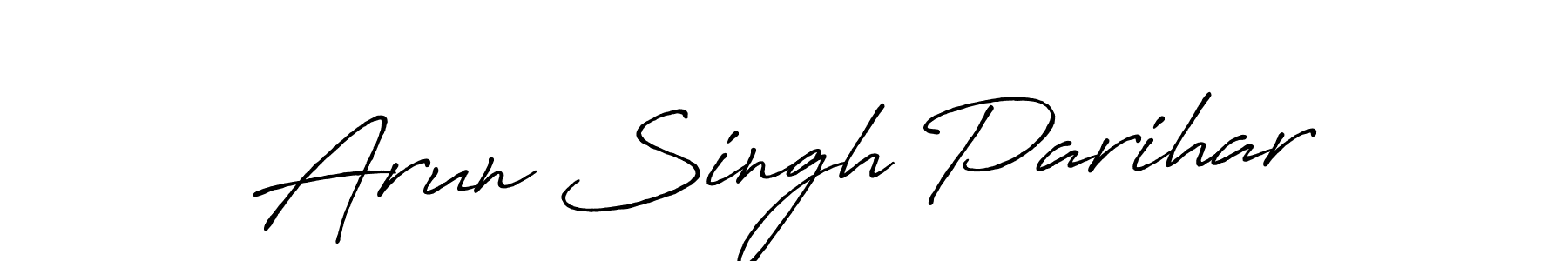 You should practise on your own different ways (Antro_Vectra_Bolder) to write your name (Arun Singh Parihar) in signature. don't let someone else do it for you. Arun Singh Parihar signature style 7 images and pictures png