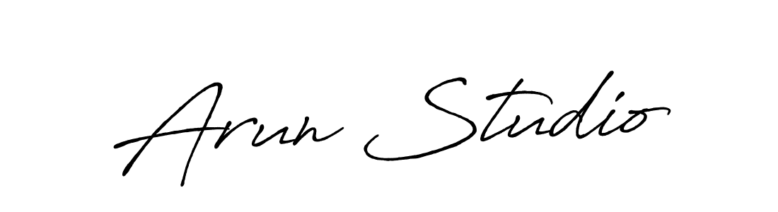 You should practise on your own different ways (Antro_Vectra_Bolder) to write your name (Arun Studio) in signature. don't let someone else do it for you. Arun Studio signature style 7 images and pictures png