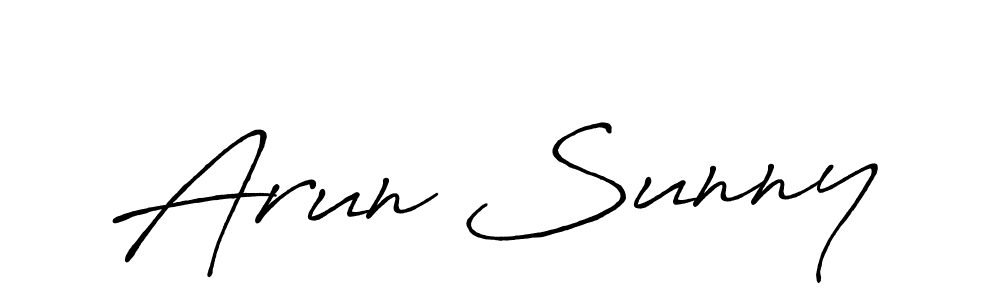 Make a beautiful signature design for name Arun Sunny. Use this online signature maker to create a handwritten signature for free. Arun Sunny signature style 7 images and pictures png