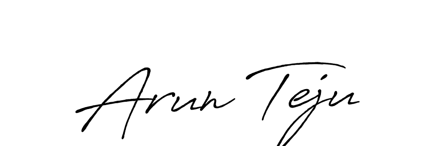 You can use this online signature creator to create a handwritten signature for the name Arun Teju. This is the best online autograph maker. Arun Teju signature style 7 images and pictures png