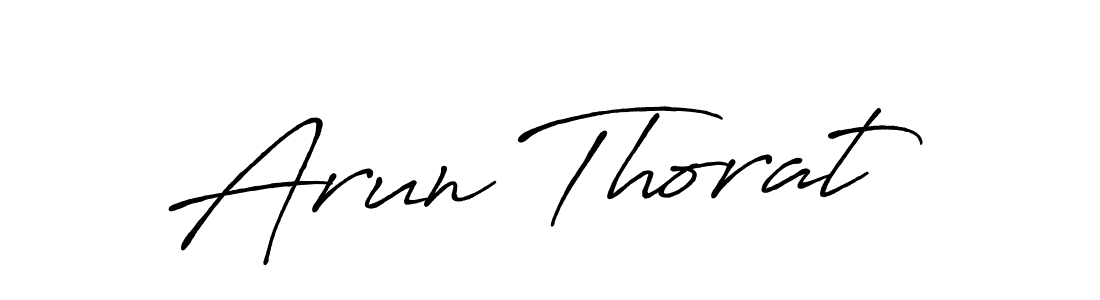 Design your own signature with our free online signature maker. With this signature software, you can create a handwritten (Antro_Vectra_Bolder) signature for name Arun Thorat. Arun Thorat signature style 7 images and pictures png