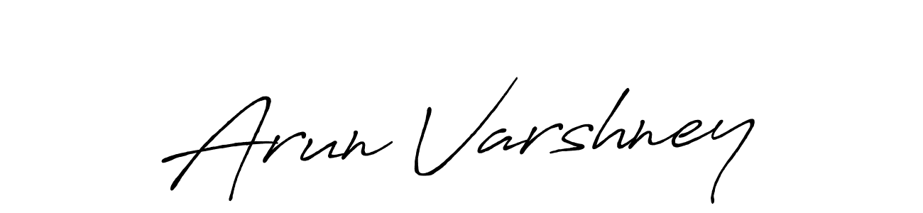It looks lik you need a new signature style for name Arun Varshney. Design unique handwritten (Antro_Vectra_Bolder) signature with our free signature maker in just a few clicks. Arun Varshney signature style 7 images and pictures png