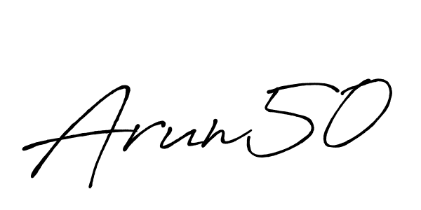 Create a beautiful signature design for name Arun50. With this signature (Antro_Vectra_Bolder) fonts, you can make a handwritten signature for free. Arun50 signature style 7 images and pictures png