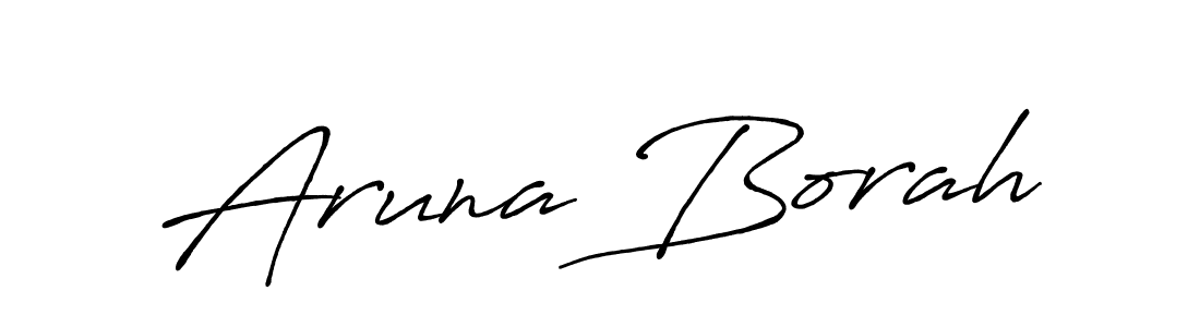 Design your own signature with our free online signature maker. With this signature software, you can create a handwritten (Antro_Vectra_Bolder) signature for name Aruna Borah. Aruna Borah signature style 7 images and pictures png