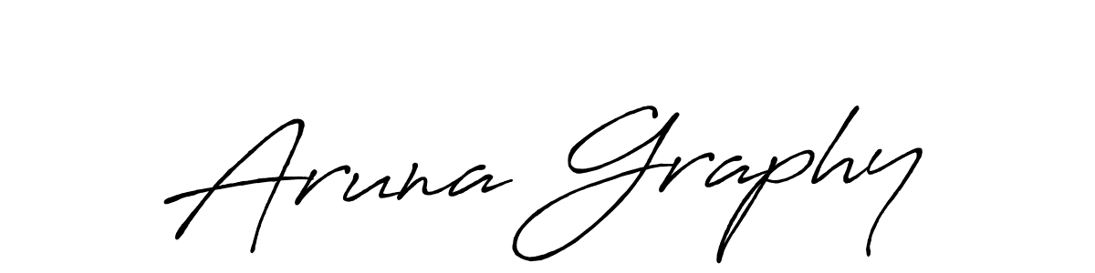 Also You can easily find your signature by using the search form. We will create Aruna Graphy name handwritten signature images for you free of cost using Antro_Vectra_Bolder sign style. Aruna Graphy signature style 7 images and pictures png