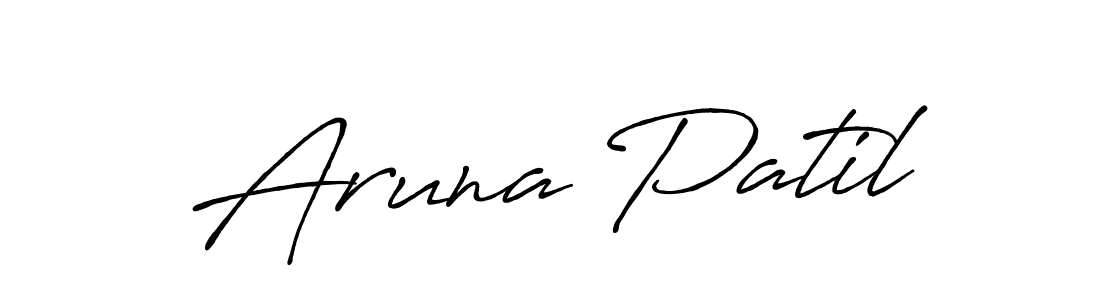 if you are searching for the best signature style for your name Aruna Patil. so please give up your signature search. here we have designed multiple signature styles  using Antro_Vectra_Bolder. Aruna Patil signature style 7 images and pictures png
