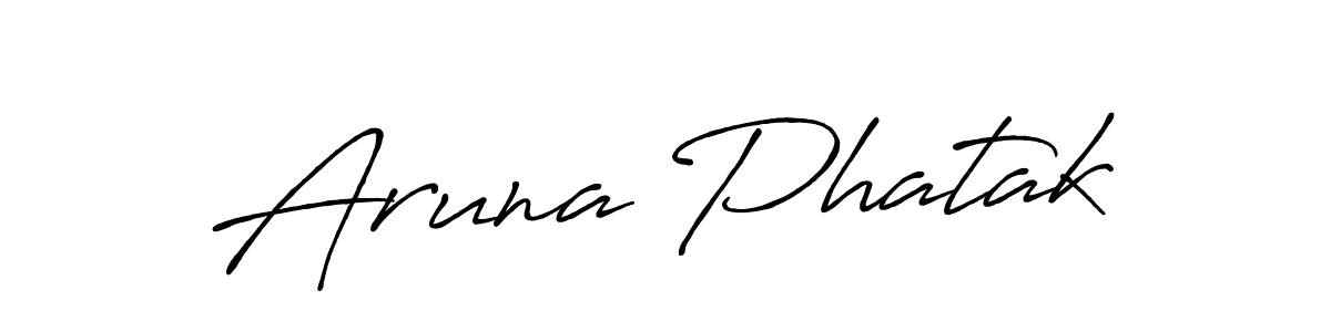 Make a beautiful signature design for name Aruna Phatak. Use this online signature maker to create a handwritten signature for free. Aruna Phatak signature style 7 images and pictures png