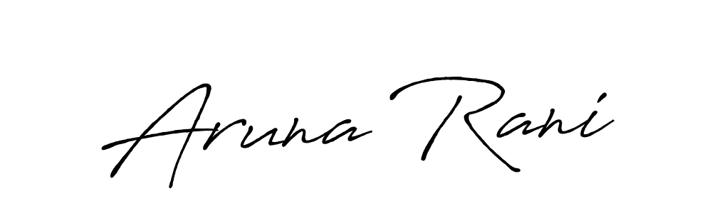 Aruna Rani stylish signature style. Best Handwritten Sign (Antro_Vectra_Bolder) for my name. Handwritten Signature Collection Ideas for my name Aruna Rani. Aruna Rani signature style 7 images and pictures png