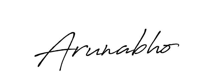 Arunabho stylish signature style. Best Handwritten Sign (Antro_Vectra_Bolder) for my name. Handwritten Signature Collection Ideas for my name Arunabho. Arunabho signature style 7 images and pictures png
