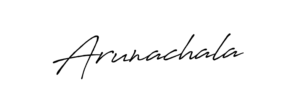 How to make Arunachala signature? Antro_Vectra_Bolder is a professional autograph style. Create handwritten signature for Arunachala name. Arunachala signature style 7 images and pictures png