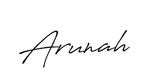 How to make Arunah signature? Antro_Vectra_Bolder is a professional autograph style. Create handwritten signature for Arunah name. Arunah signature style 7 images and pictures png