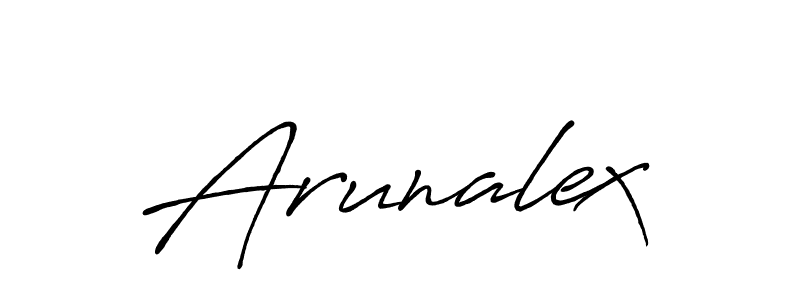 It looks lik you need a new signature style for name Arunalex. Design unique handwritten (Antro_Vectra_Bolder) signature with our free signature maker in just a few clicks. Arunalex signature style 7 images and pictures png