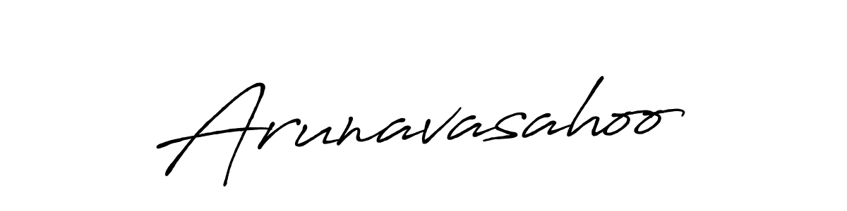 Use a signature maker to create a handwritten signature online. With this signature software, you can design (Antro_Vectra_Bolder) your own signature for name Arunavasahoo. Arunavasahoo signature style 7 images and pictures png